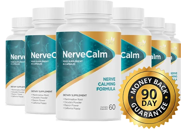 NerveCalm Official Website nervecalm six bottles image